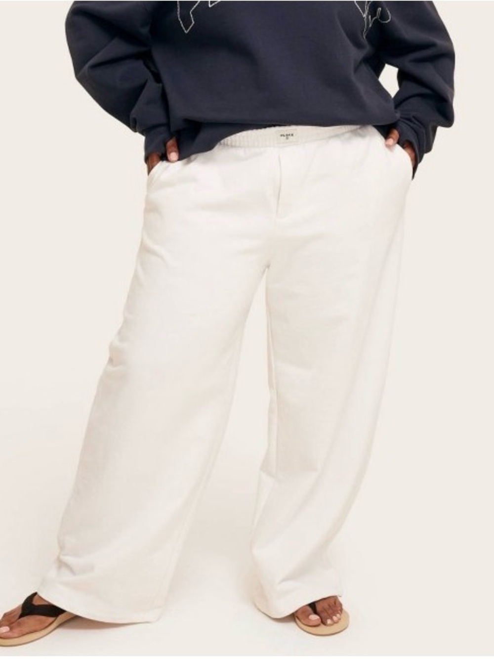 PARKE x Target 🎯 Wide Leg Cream SweaatPants